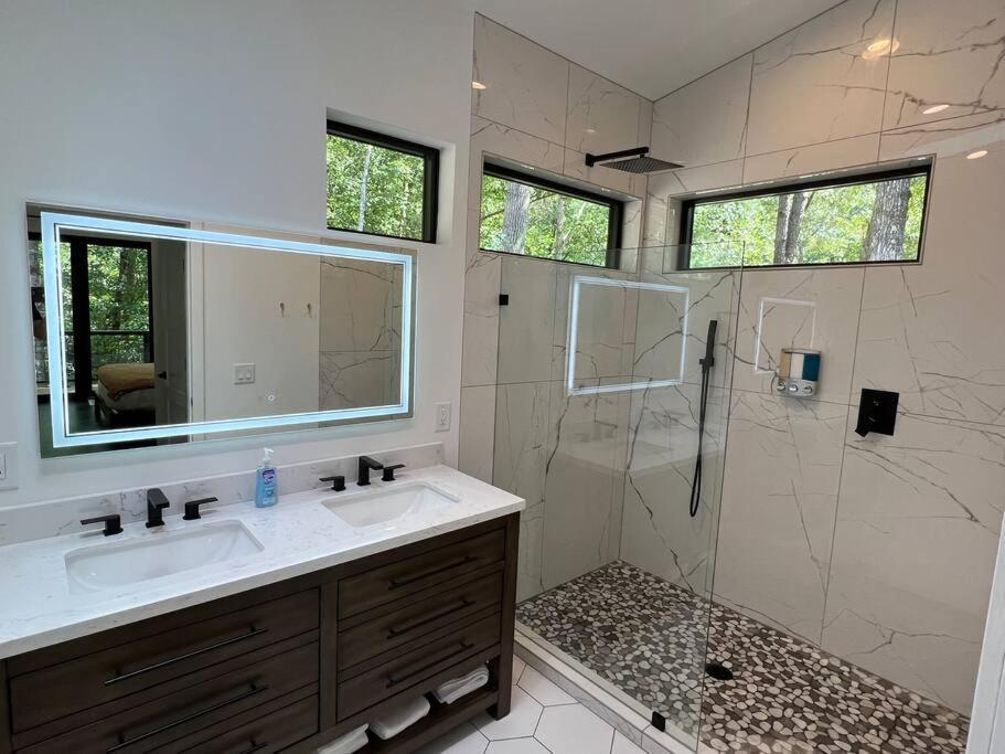 הוילה Sautee Nacoochee Modern Mountain Getaway With Hot Tub, Fire Pit מראה חיצוני תמונה