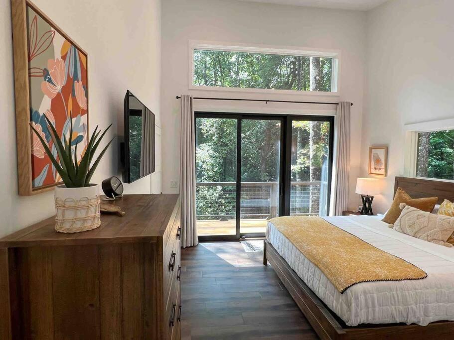 הוילה Sautee Nacoochee Modern Mountain Getaway With Hot Tub, Fire Pit מראה חיצוני תמונה
